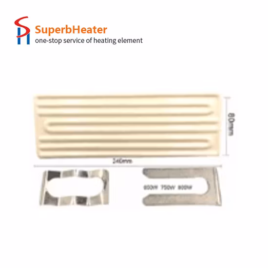 Marca Elstein semelhante 245*60mm calha/oca/forma plana aquecedor elétrico de cerâmica infravermelha